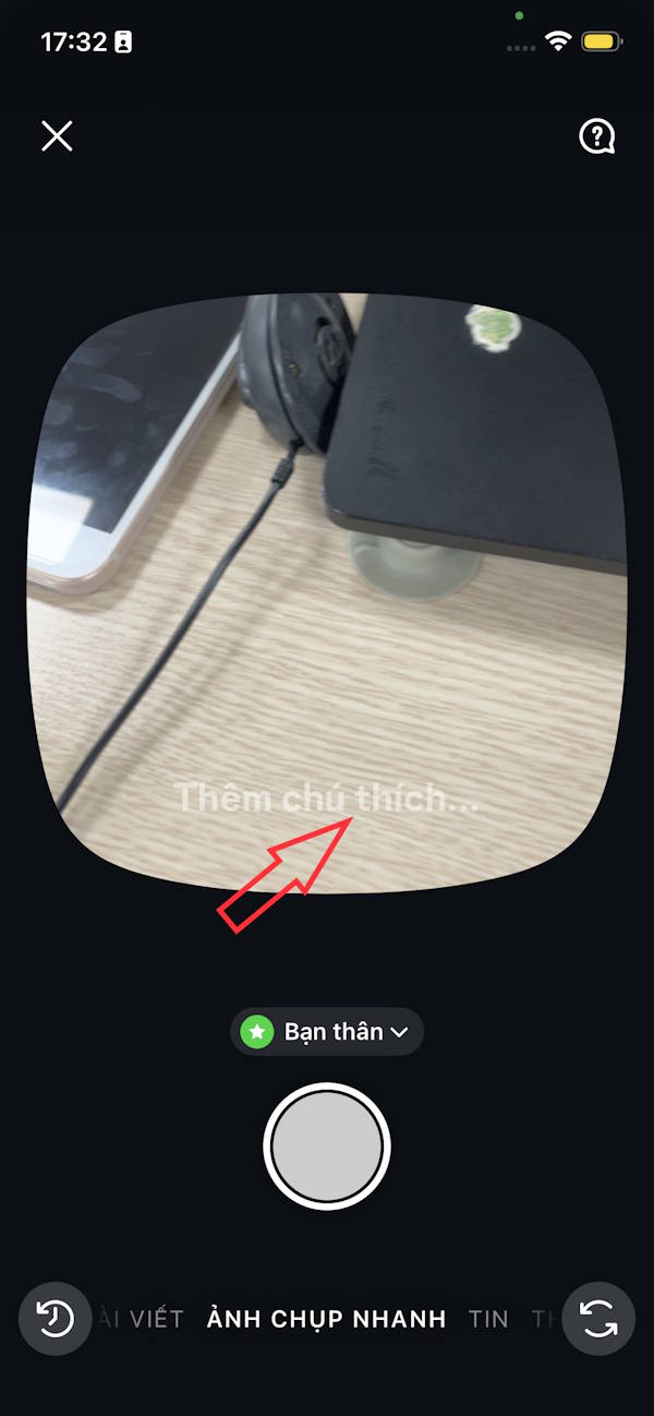 Giao diện Quicksnap trên Instagram