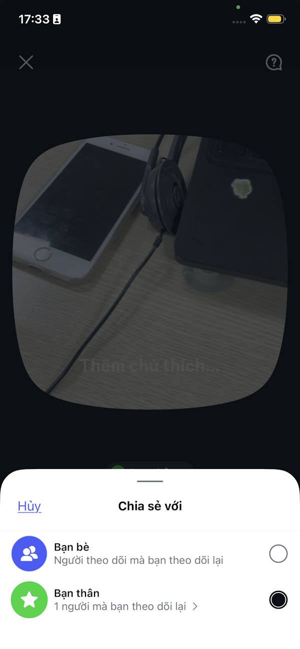 Chọn đối tượng xem ảnh chụp nhanh Instagram