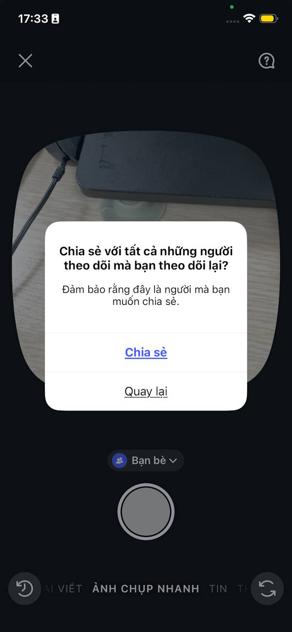 Chia sẻ Quicksnap trên Instagram