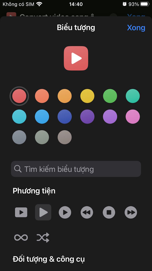 Biểu tượng Phím tắt