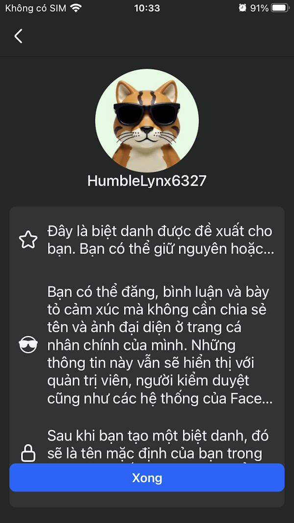 Biệt danh nhóm Facebook
