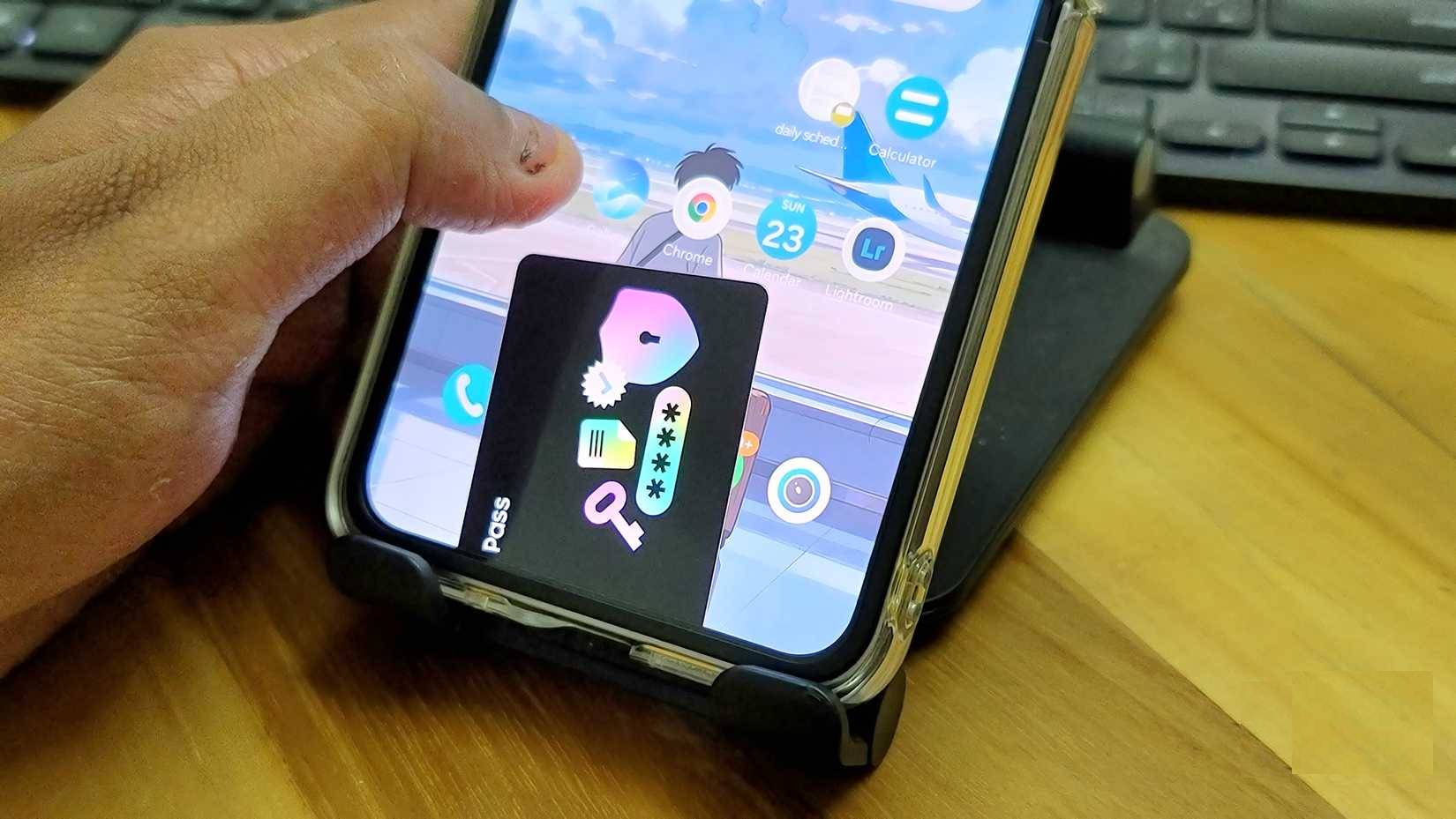 Ứng dụng Samsung Wallet mở trên Samsung Galazy Z Flip 6