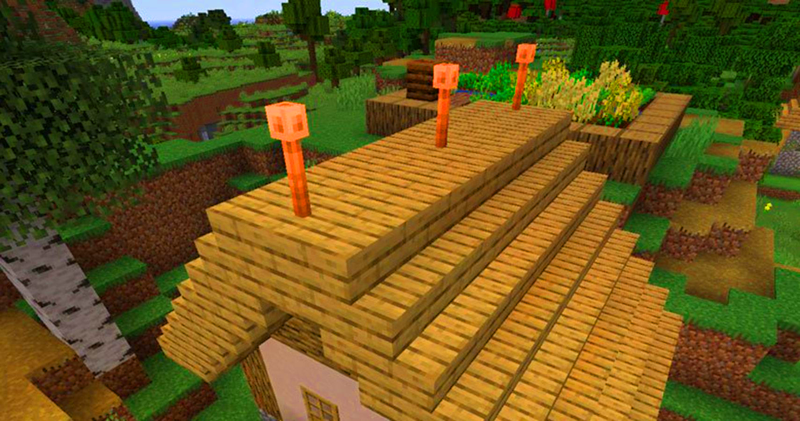 cột thu lôi minecraft