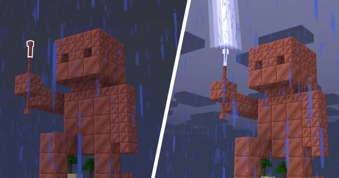 Cách tạo Cột Thu Lôi Minecraft - QuanTriMang.com