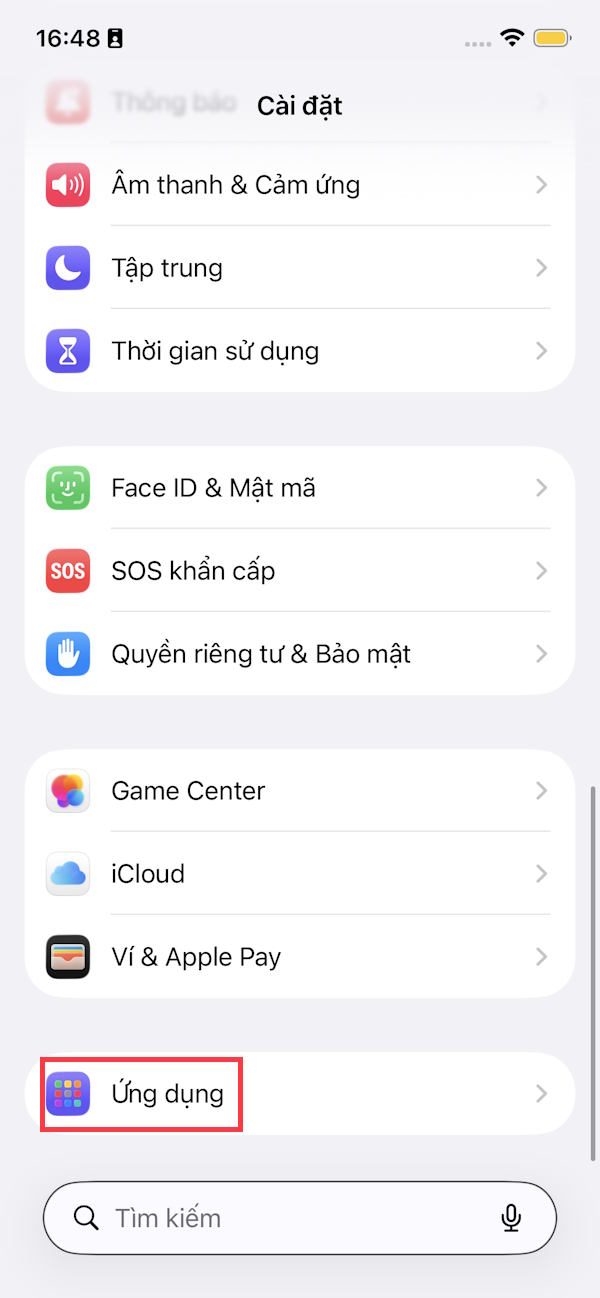 Ứng dụng trên iPhone
