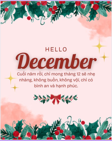 Lời chào tháng 12