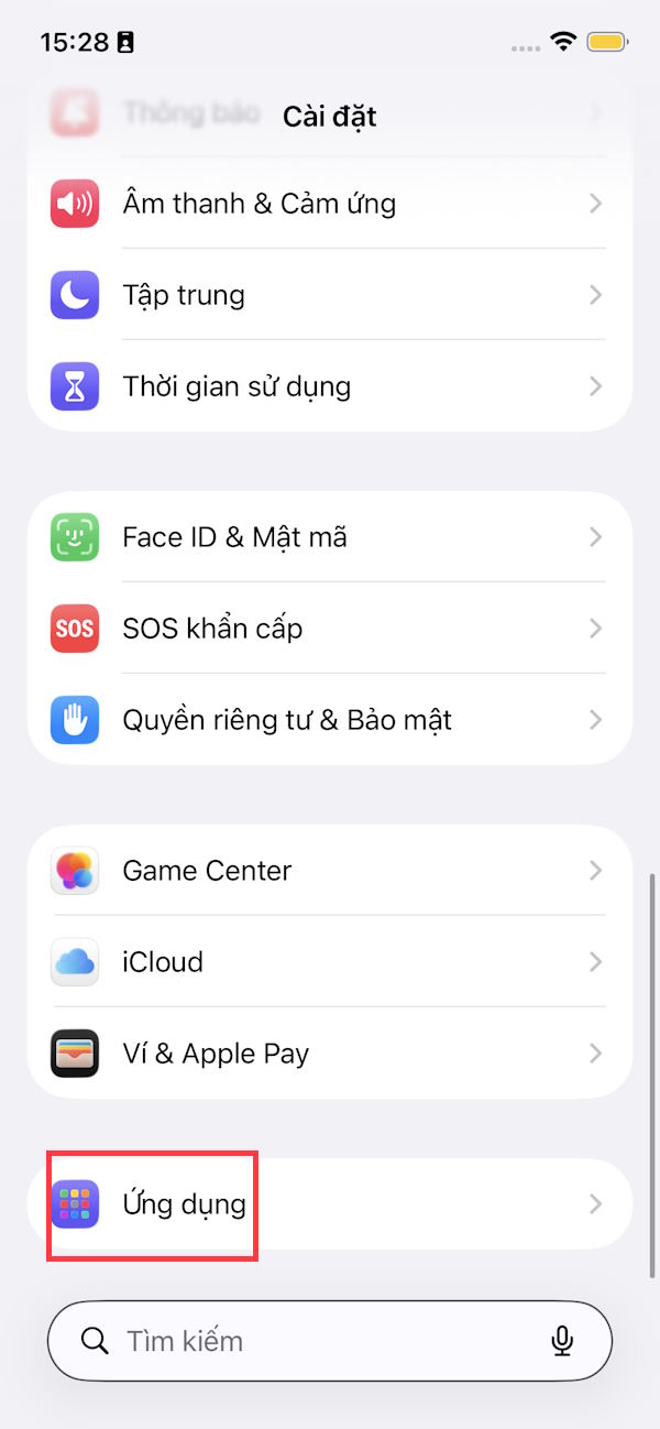 Ứng dụng trên iPhone