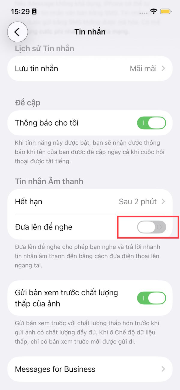 Tắt ghi âm giọng nói iPhone