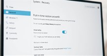Cách bật khôi phục theo thời điểm Windows 11