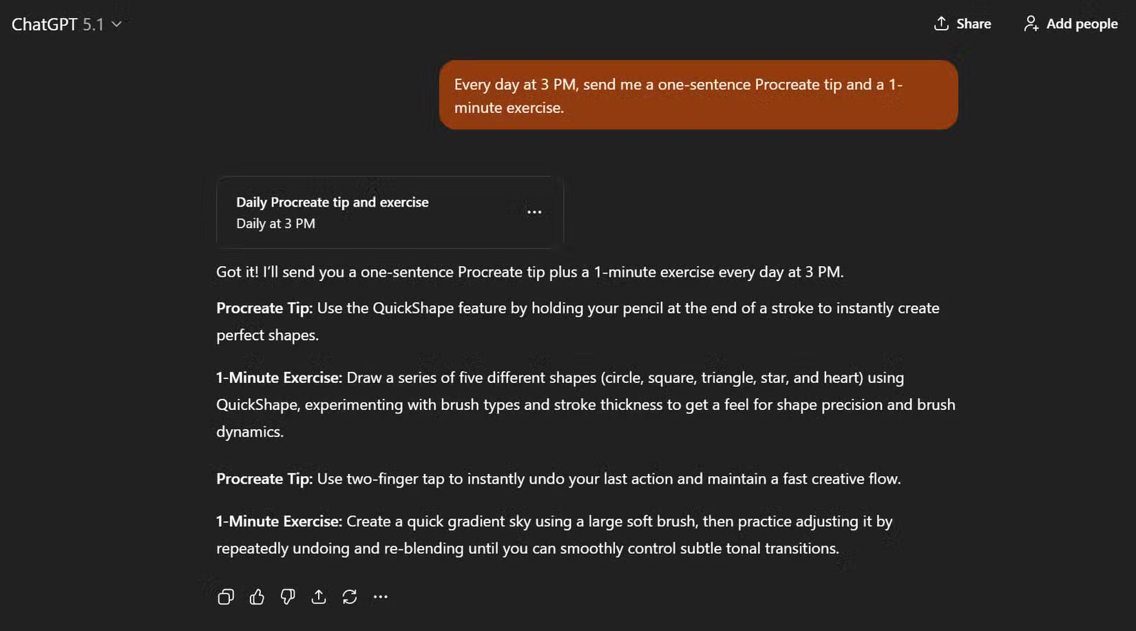 Mẹo sử dụng tính năng Scheduled Tasks của ChatGPT.