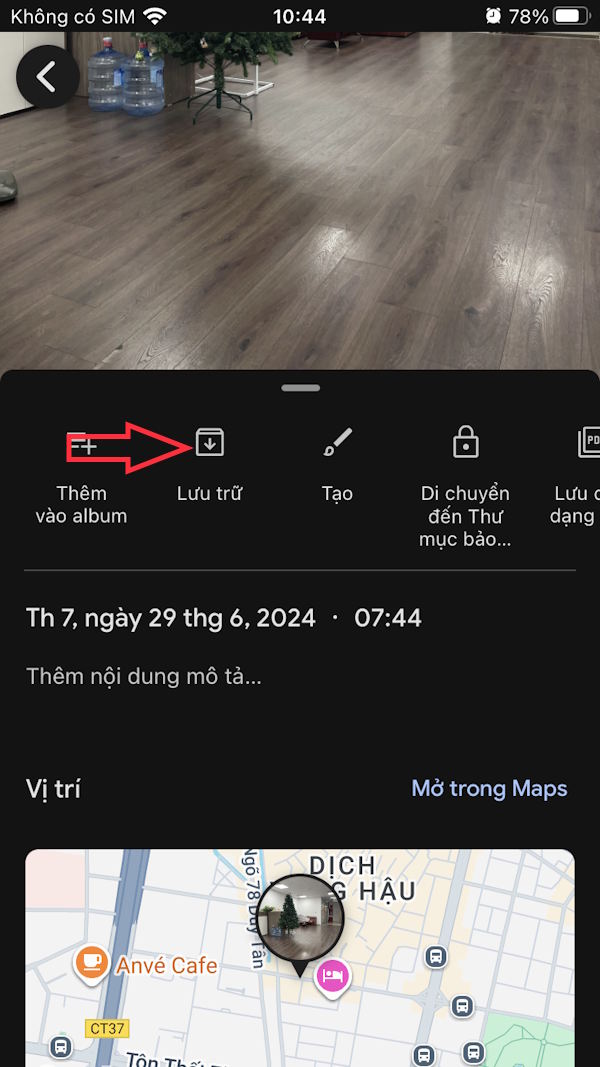 Lưu trữ ảnh Google Photos