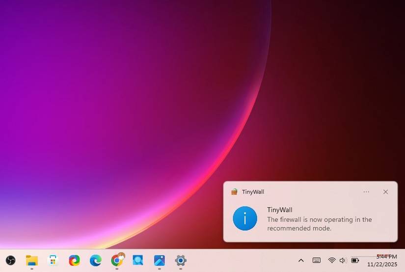 Chế độ bảo vệ được cập nhật cho TinyWall