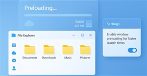 Cách bật preloading File Explorer Windows 11