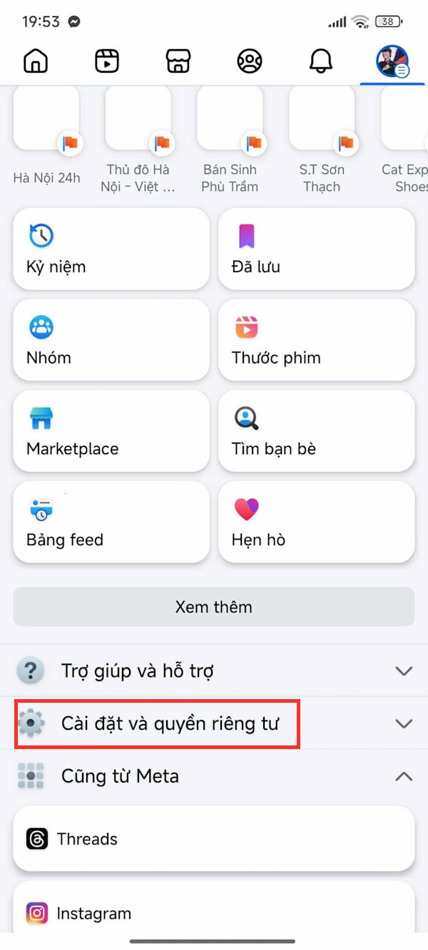 Cài đặt riêng tư Facebook
