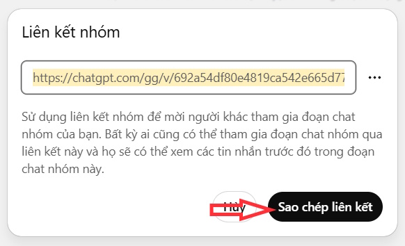 Link chat nhóm ChatGPT máy tính