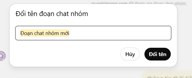 Đổi tên nhóm chat ChatGPT