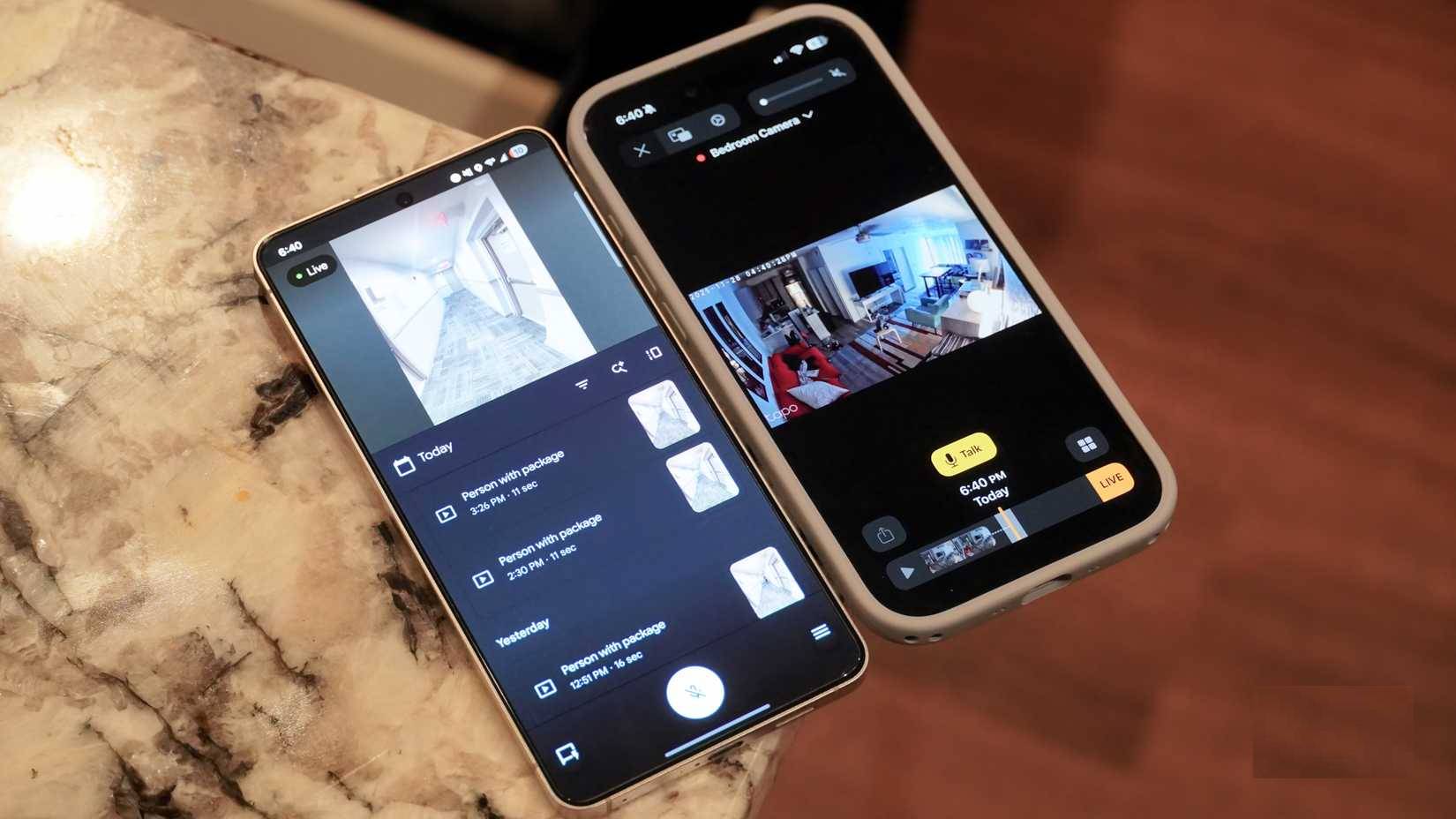 Nguồn cấp dữ liệu HomeKit Secure Video trực tiếp trong ứng dụng Apple Home so với video Nest