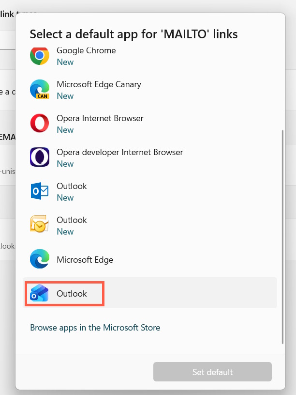 Cài Outlook làm app mail mặc định
