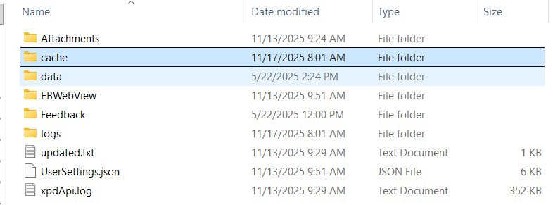 Xóa bộ nhớ đệm Outlook