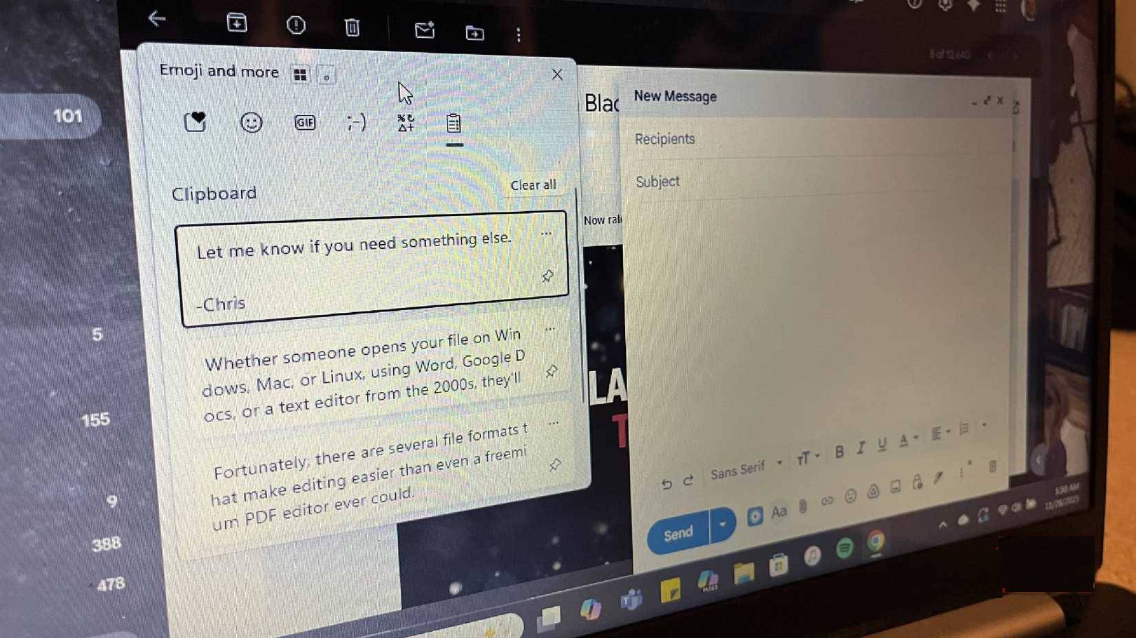 Sử dụng Clipboard History của Windows 11 cho các tác vụ