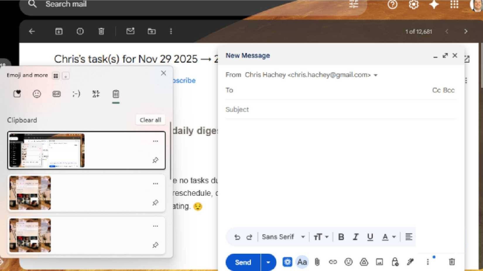 Sử dụng Clipboard History trong các ứng dụng