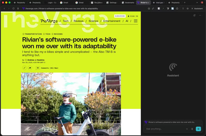 Mở bảng điều khiển Comet Assistant