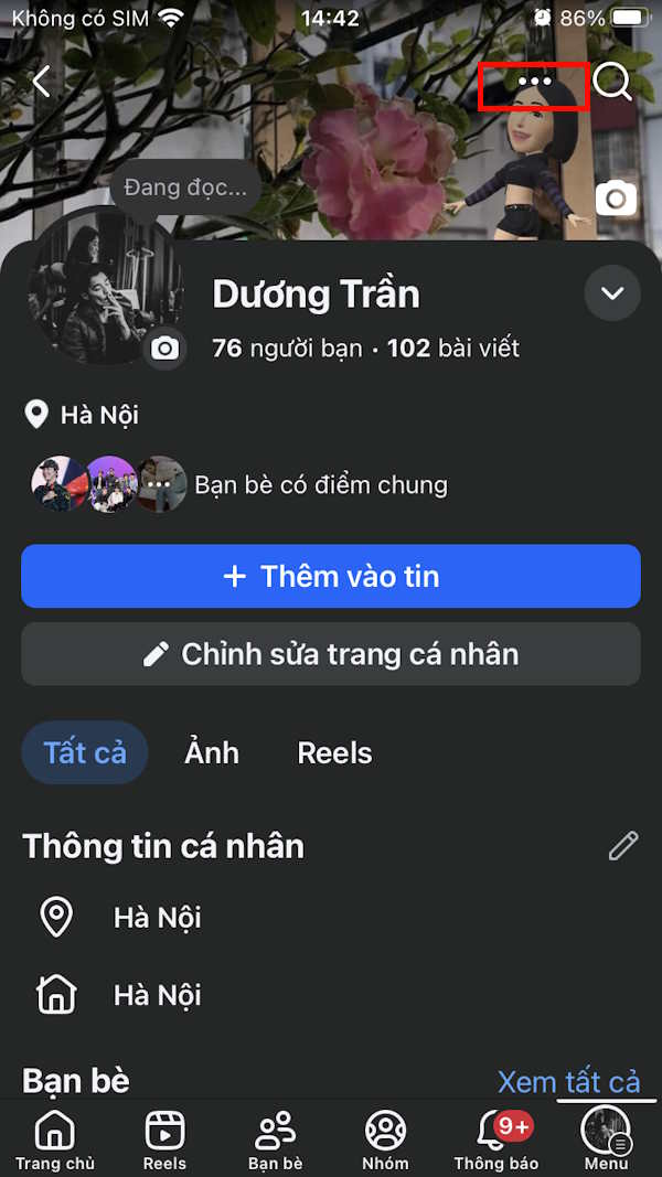 Trang Facebook cá nhân
