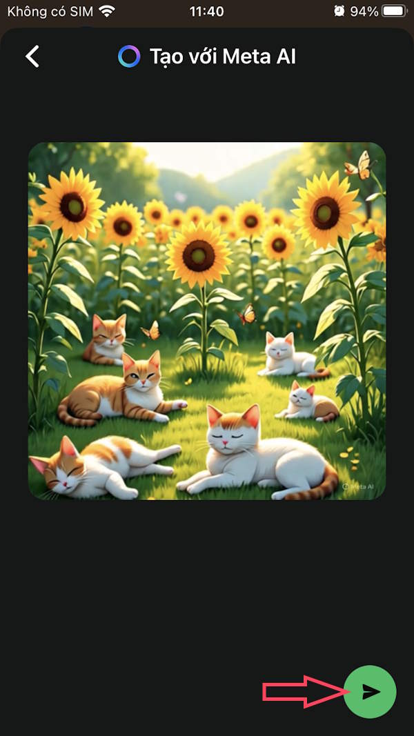 Gửi ảnh GIF AI tin nhắn WhatsApp