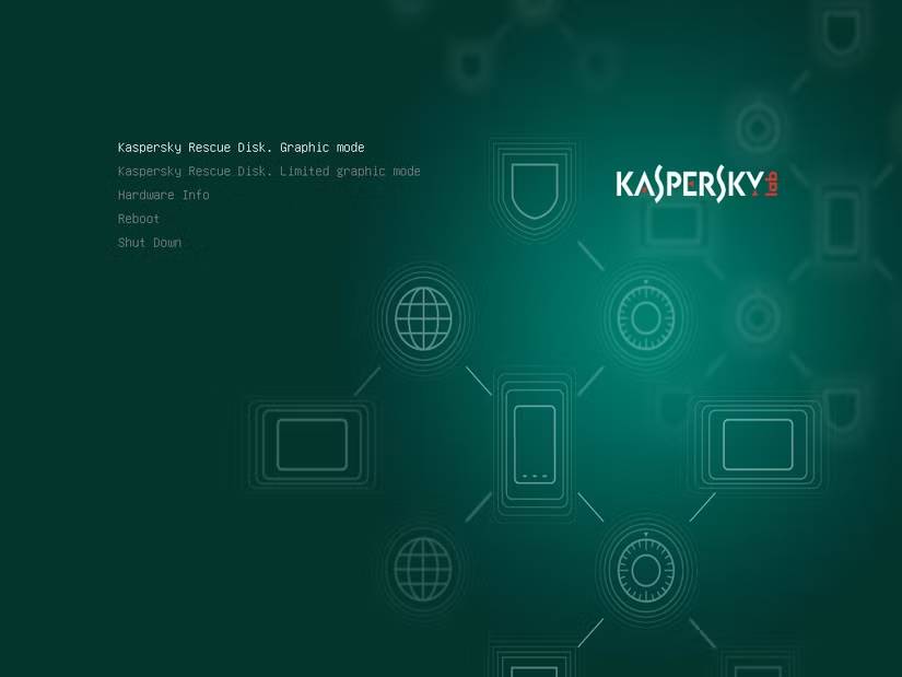 Kaspersky Rescue Disk trong live boot trên Windows