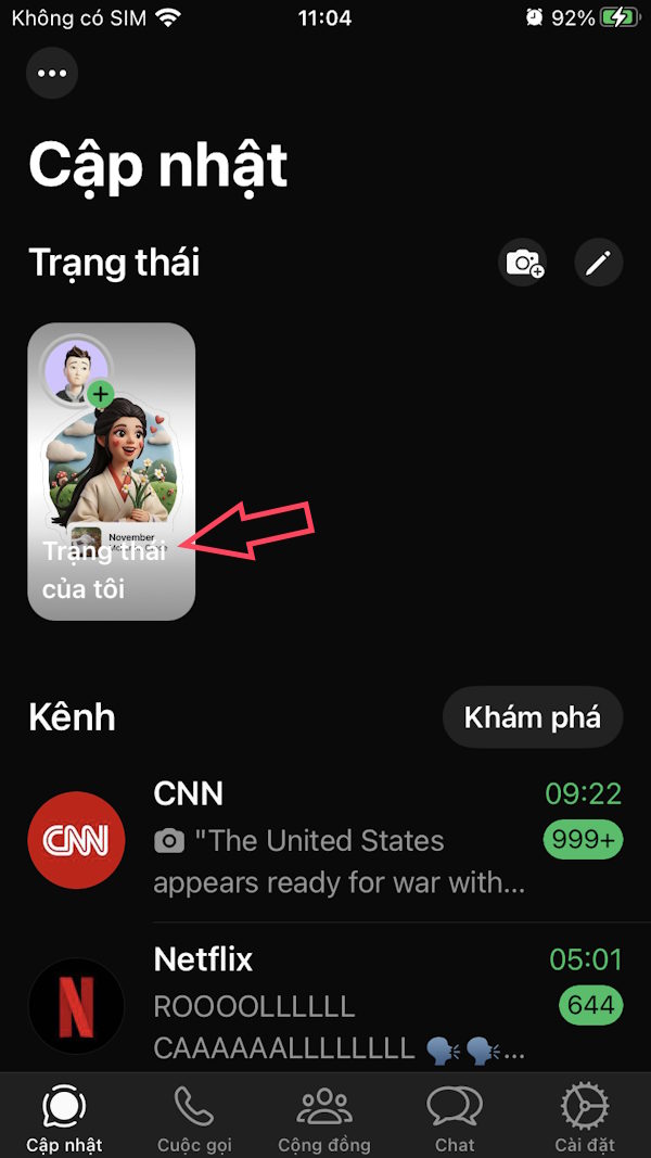 Trạng thái WhatsApp