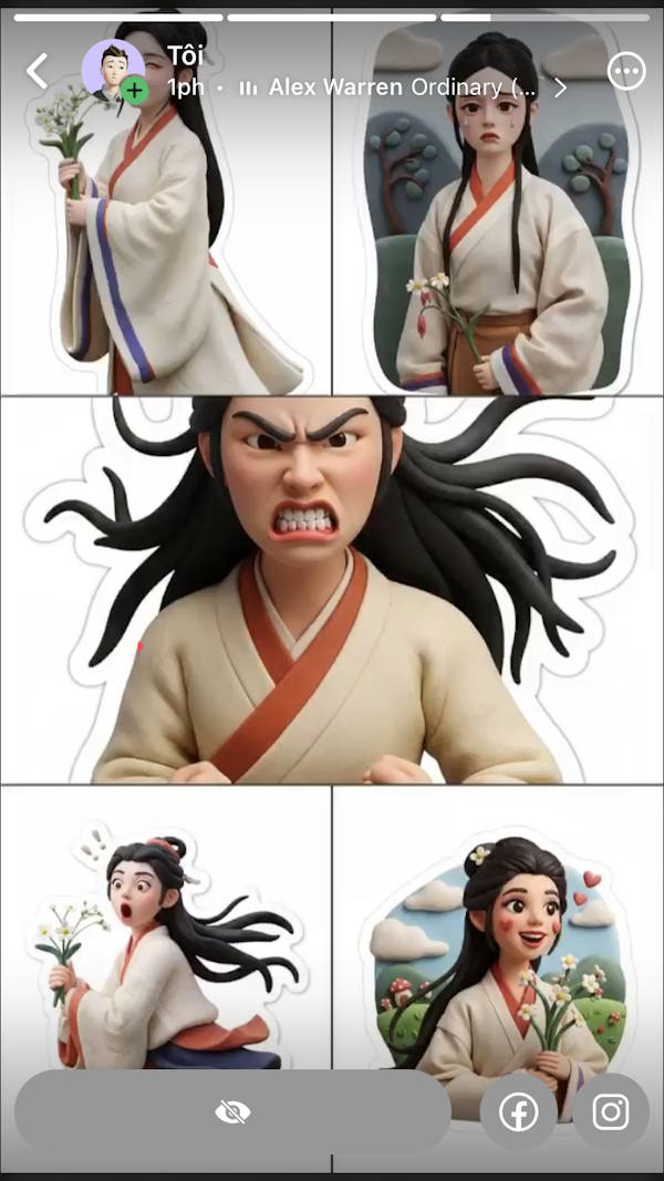 Ảnh ghép đăng status WhatsApp