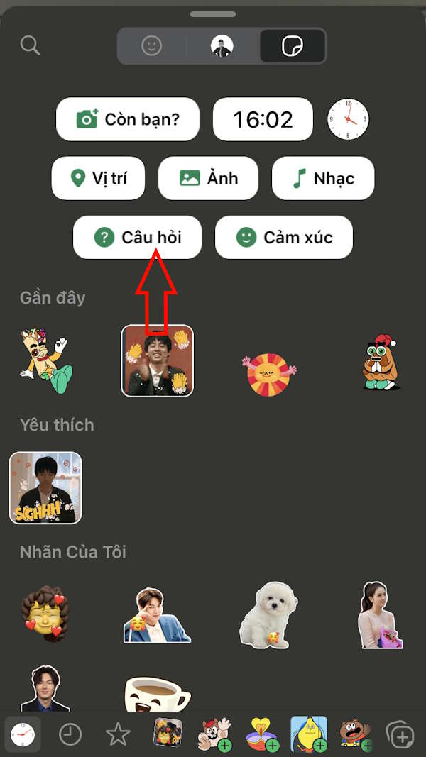 Sticker Câu hỏi 