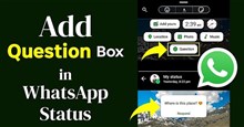 Hướng dẫn đăng status câu hỏi trên WhatsApp