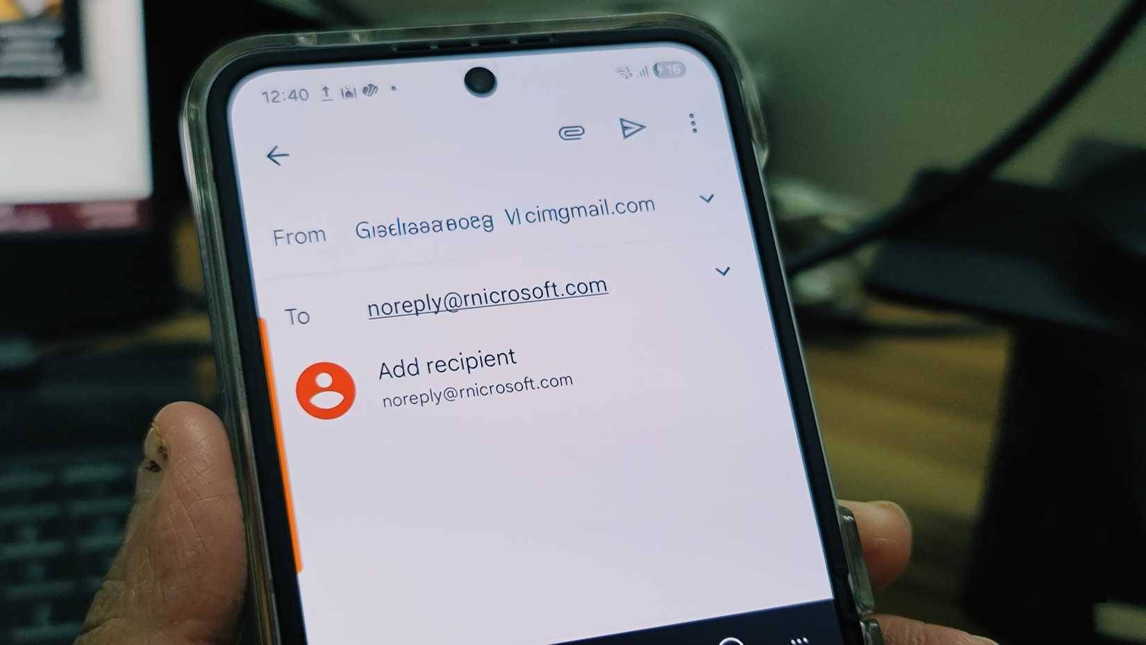 Mở email Gmail trên điện thoại Samsung