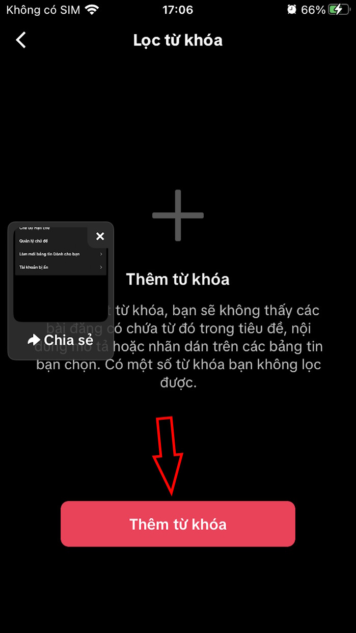 Thêm từ khóa lọc video