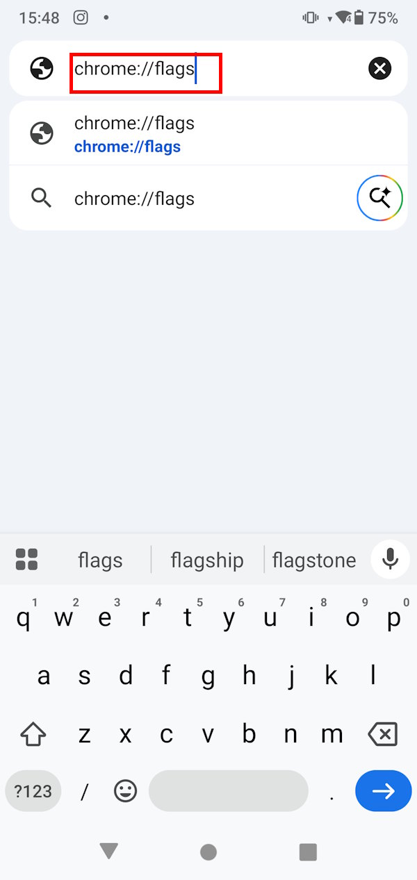 Truy cập flag Chrome