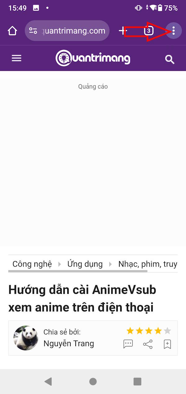 Tùy chỉnh tab Chrome 