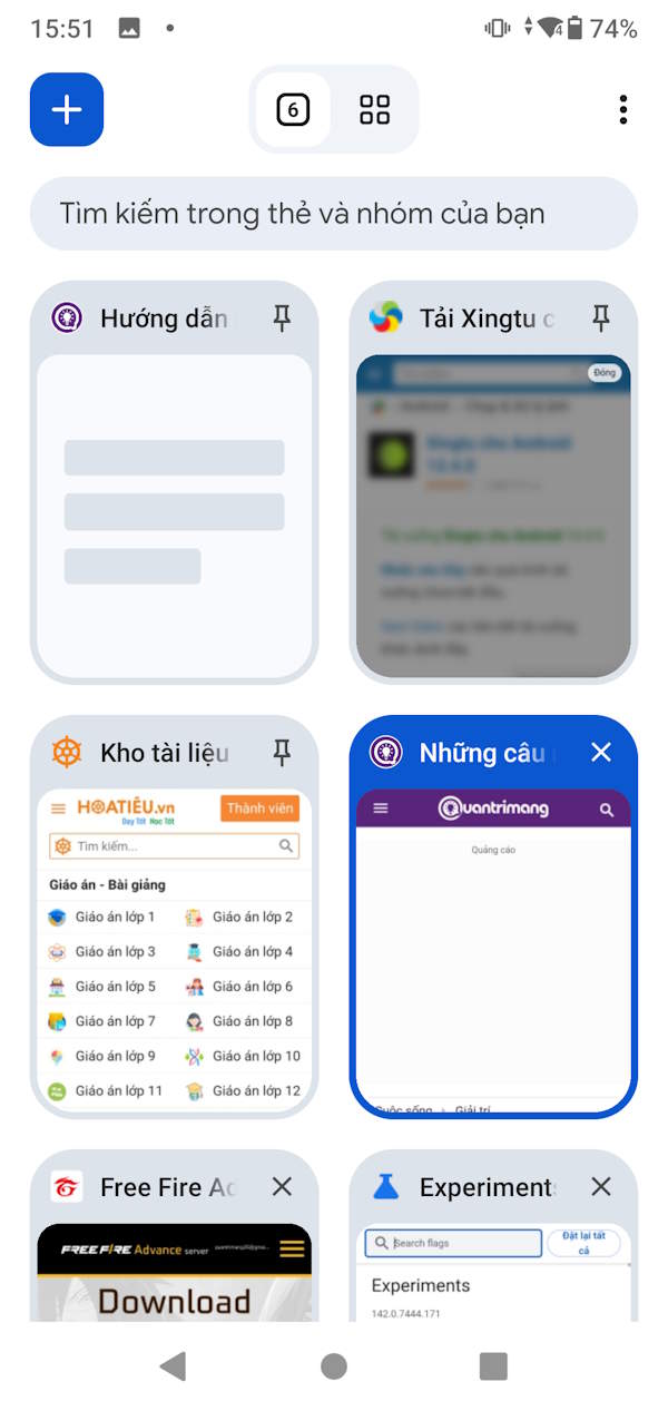 Ghim nhiều tab Chrome 