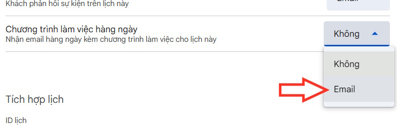 Nhận email thông báo công việc từ Gmail