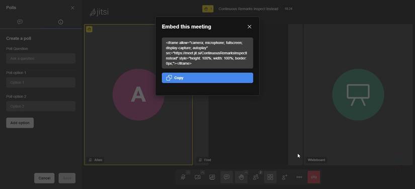 Nhúng liên kết Jitsi để tích hợp linh hoạt