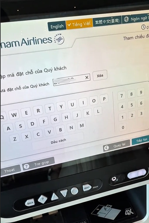 Nhập mã đặt chỗ vé máy bay