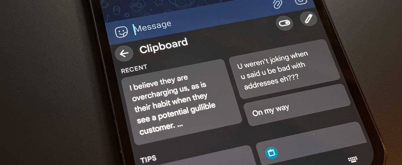 Trình quản lý clipboard trong Android 15
