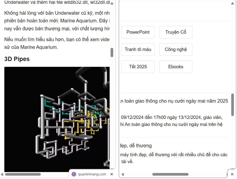Chia đôi màn hình trên Chrome