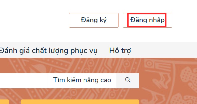 Đăng nhập Cổng dịch vụ công Quốc gia