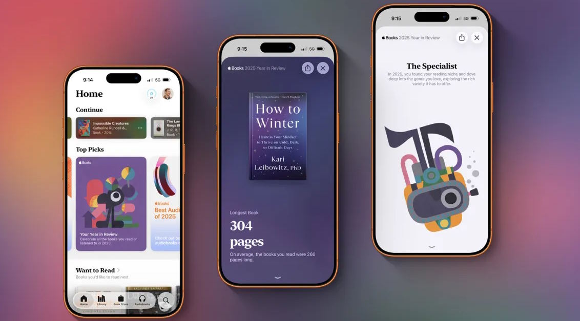 Xem Apple Books Year in Review