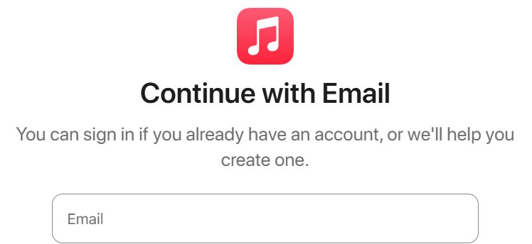 Đăng nhập Apple Music trên PC