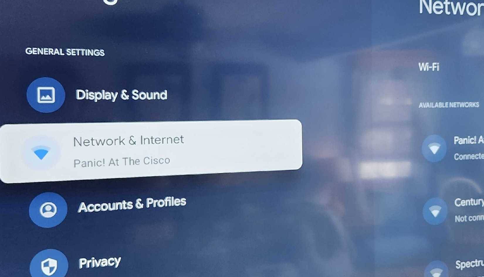 Kết nối trên Smart TV