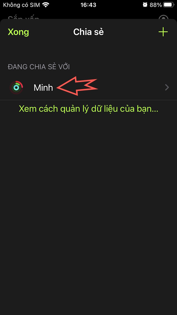 Tên người chia sẻ dữ liệu