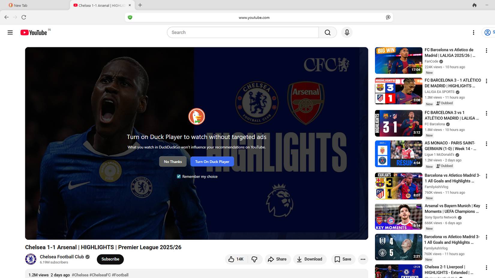 Duck Player yêu cầu phát video
