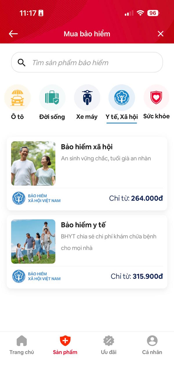 Chọn mua BHXH, BHYT Viettel Money